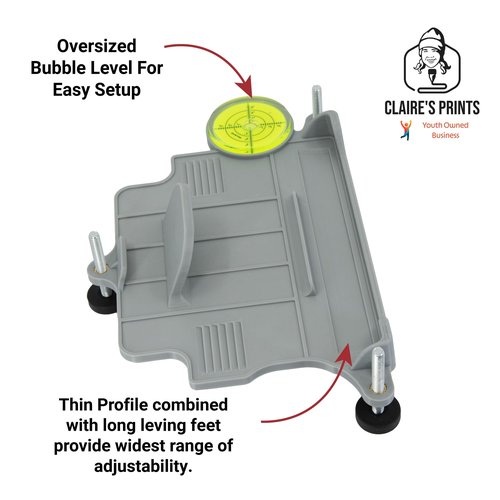 Leveling Stand Compatible with Flightscope Mevo+ - Heat Resistant, Adjustable, Made in The USA