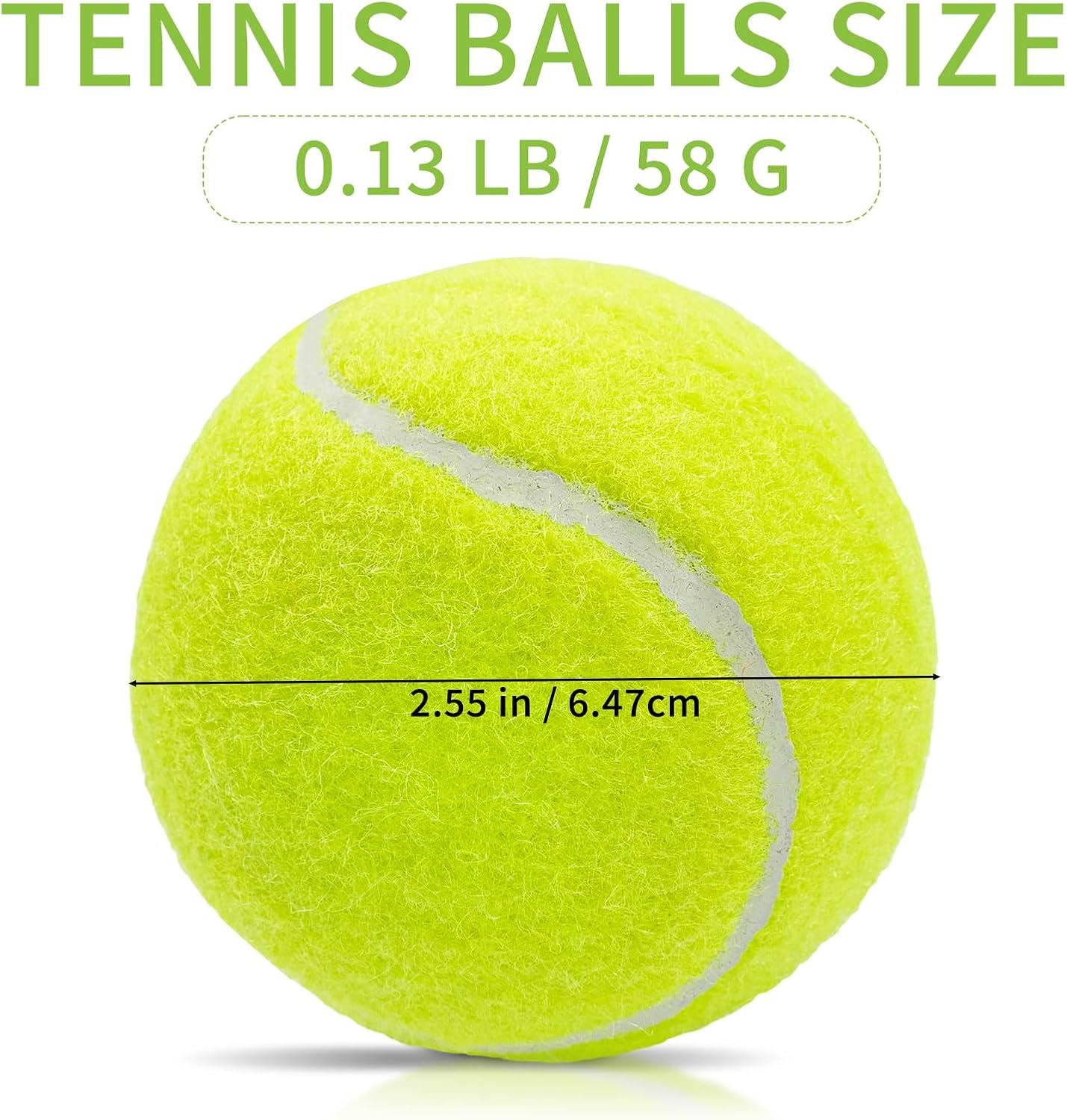 Skiennix 16 Pack Tennis Balls - High Elasticity Training Balls with Mesh Bag for Beginners & Pets | 2.56 in Yellow