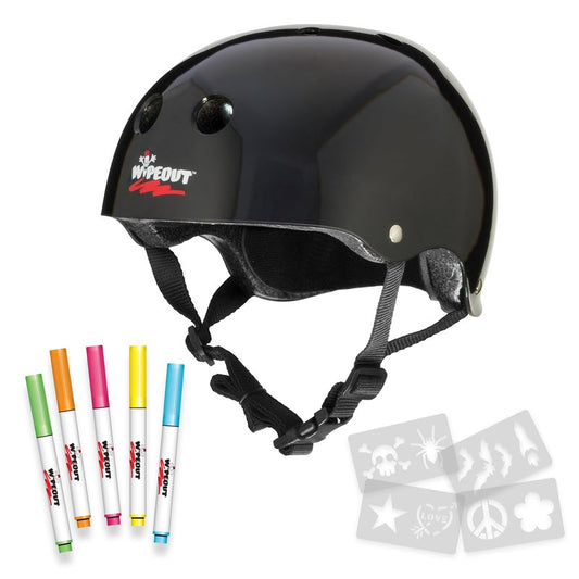 Wipeout Dry Erase Kids Helmet for Skiing and Snowboarding, Neon Pink, Ages 5+