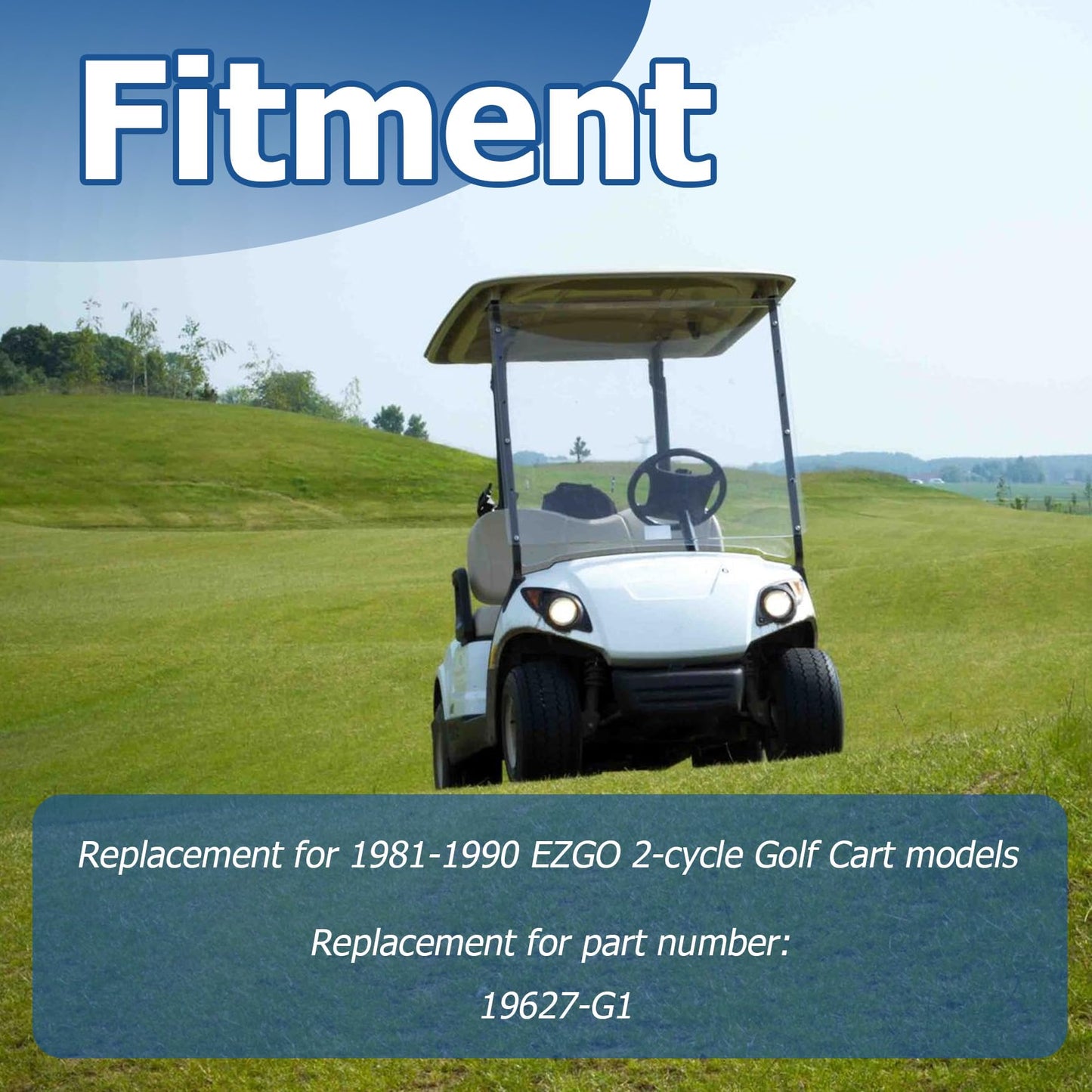 WFLNHB 19627-G1 Engine Ignitor Assembly 2 Cycle Replacement for EZGO 1981-1990 Golf Cart Models