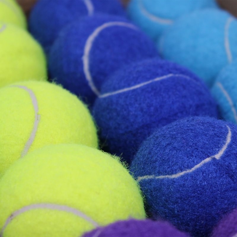 ZHUOKECE Tennis Balls, 90 Pack Training Tennis Balls Practice Balls, Pet Dog Playing Balls, fit for Beginner Training Ball (Multi-Color)
