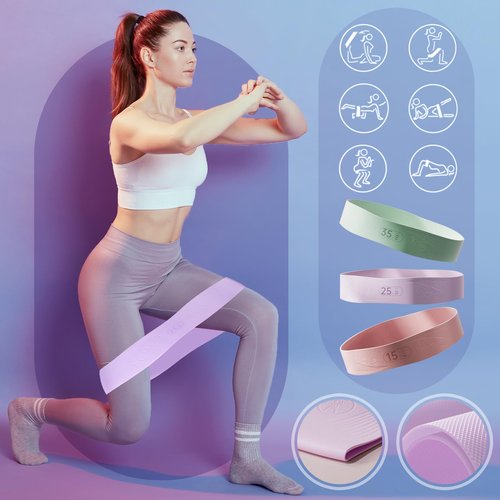 EgoNova Pilates Ring Set: 14-Inch Magic Circle with Dual Padded Handles, Pilates Mini Ball, and Resistance Bands (15, 25, 35 lbs) for Strength, Flexibility, Stability, and Body Toning