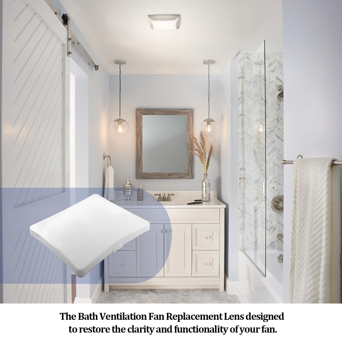 S99111381 Bathroom Ventilation Fan Lens Replacement Parts,Bath Exhaust Fan Light Cover Replacement for Nutone/Broan 769RL 769RFT 763RLN