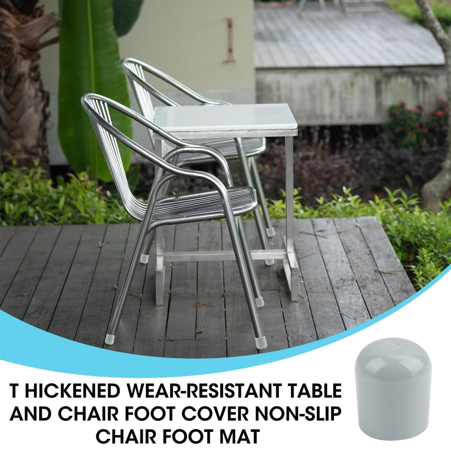 Folding Chair Leg Caps,Rubber Chair Leg Caps 7/8 Inch Heavy Duty Chair Caps for Legs Glides Round Rubber Feet for Furniture,Hardwood Floors Metal and Padded Folding Chairs Legs Caps Gray 12Pcs