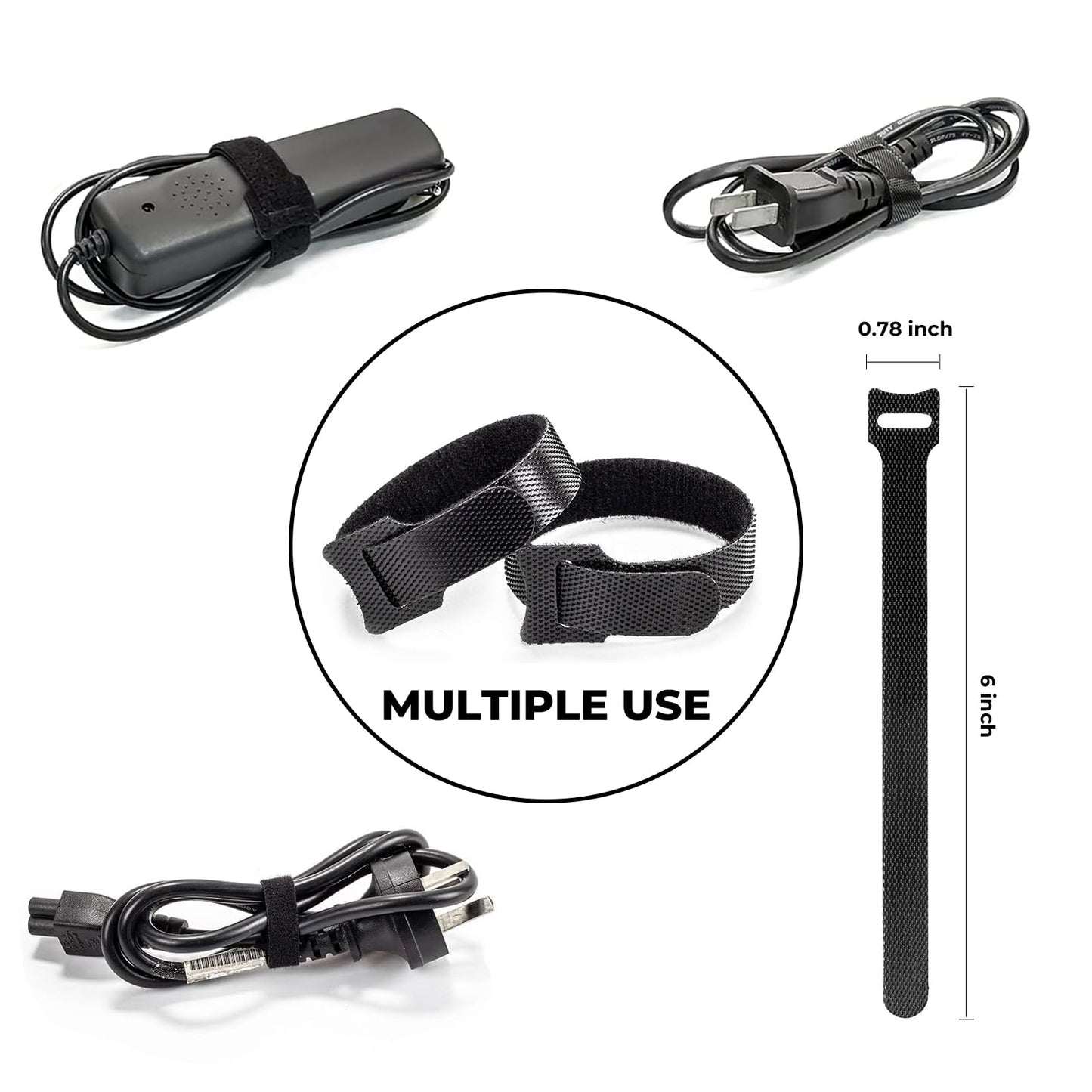 AORUICN 98 PCS Cable Management Kit, 4 Cable Sleeve, 8 Magnetic Cable Holder, 10 Self Adhesive Cord Organizer, 45 Cable Clips, 10+1 Roll Reusable Cable Ties with 20 Buckles for Computer TV Under Desk