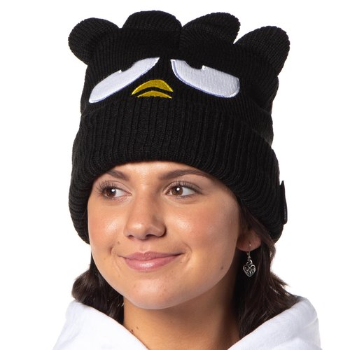Sanrio Badtz-Maru Beanie Hello Kitty and Friends Badtz-Maru Embroidered Character Cuffed Beanie Cap Hat OSFM for Men and Women