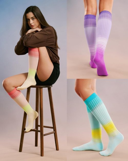 FITRELL Compression Socks - 15-20mmHg Circulation Support for Men & Women | 4 Pairs for Daily & Athletic Use