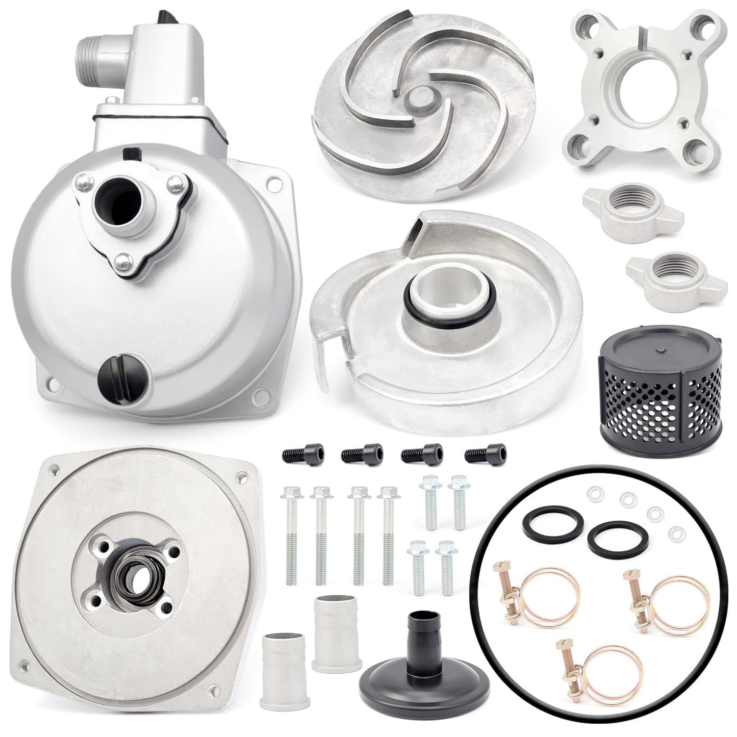 YIYANTO 1 Inch Threaded Pump Port Water Pump Assembly Replacement for Harbor Freight Predator for Pacific Hydrostar Clear Water Pump 1" in Ports 79cc 99cc Gas Engine Models 63404 56161