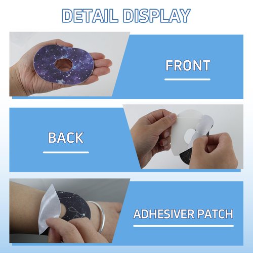 32 Pack Adhesive Patches Compatible with Dexcom G7,Sensor Covers Breathable Patch Pre Cut Adhesive Tape CGM Patches, Mixed Style Adhesive Tape Stickers, Waterproof Flexible Pre-Cut, Long Lasting