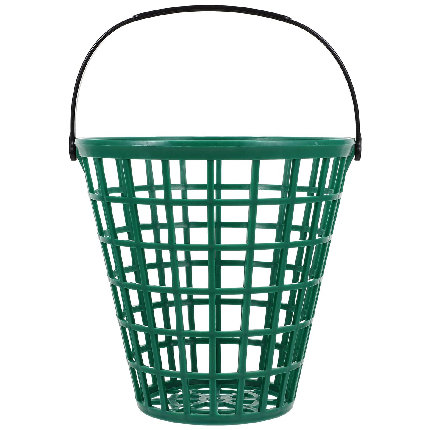 Toddmomy 1pcs Golf Ball Basket,Plastic Golf Ball Bucket Golfball Storage Container with Handle for Outdoor Sport Stadium Accessories,75pcs Ball