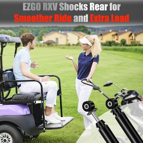 EZGO RXV Rear Shocks Golf Cart Shocks Absorbers Fit for EZGO RXV 2008-2014.5 Gas & Electric OEM 603637 611724 (2 Pack)