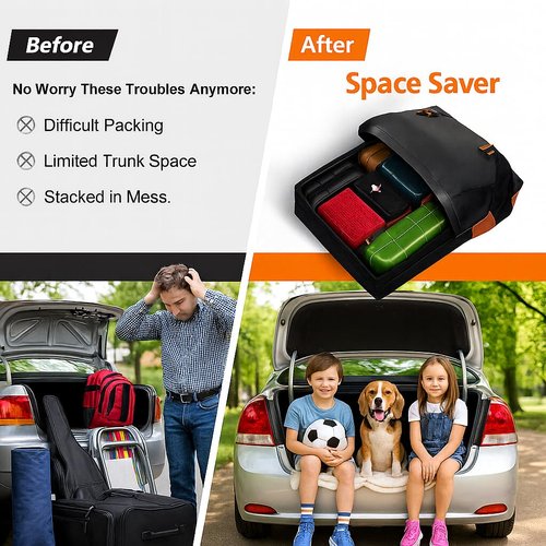 Car Roof Bag Rooftop Cargo Carrier Bag 15 Cubic Feet Waterproof for All Cars with/Without Rack, Includes Anti-Slip Mat, 8 Reinforced Straps, 6 Door Hooks, Storage Bag, Luggage Lock by MCCKLE