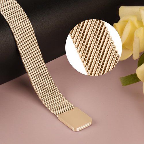 Vanjua for Fitbit Inspire 2 / Inspire 3 / Inspire/Inspire HR Bands Women Men, Stainless Steel Metal Mesh Loop Adjustable Magnetic Wristband Replacement Strap for Fitbit Inspire 2 Fitness Tracker
