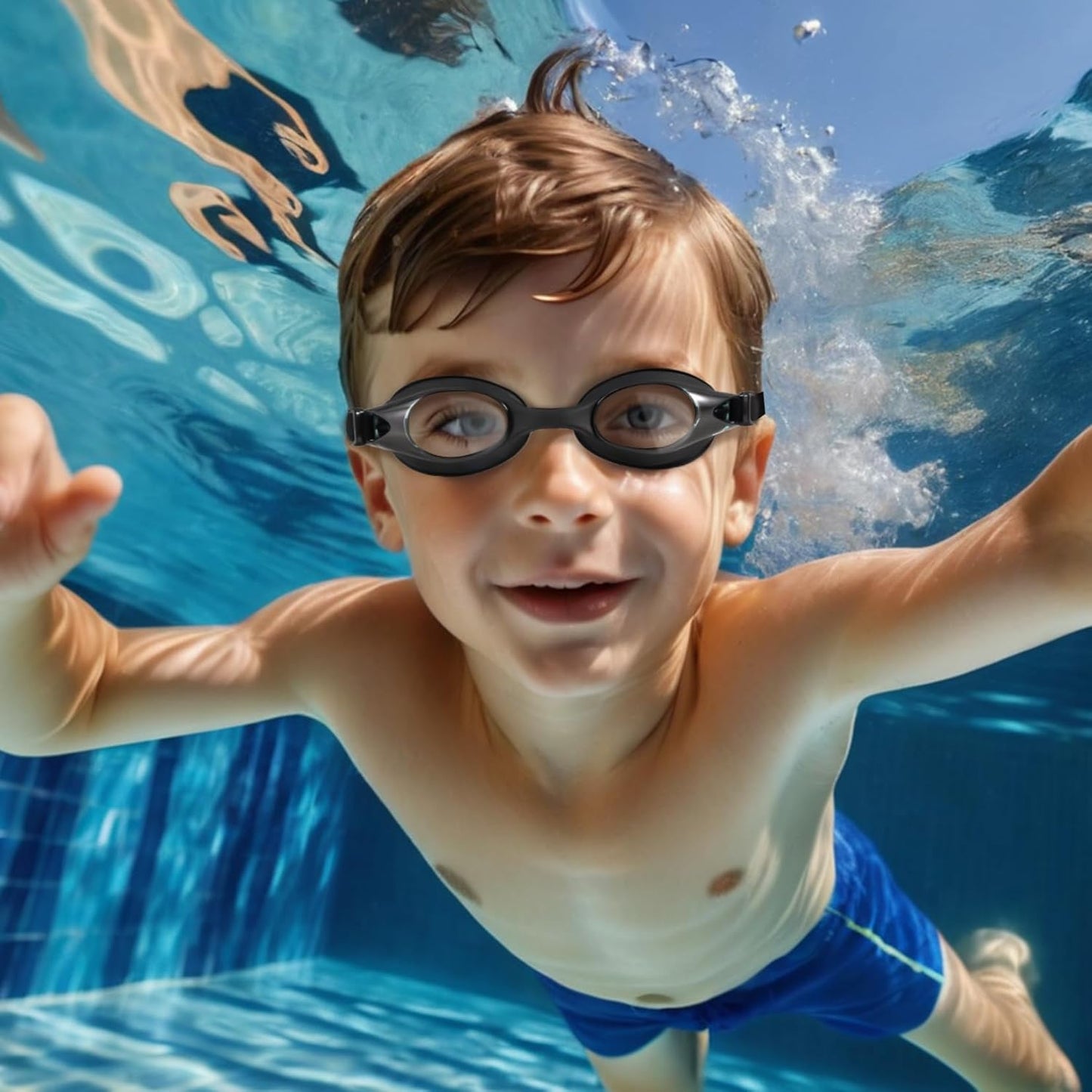 Skiennix Kids Swim Goggles - Anti-Fog UV Protection, Leak-Proof Design | 2 Pack for Ages 6-14