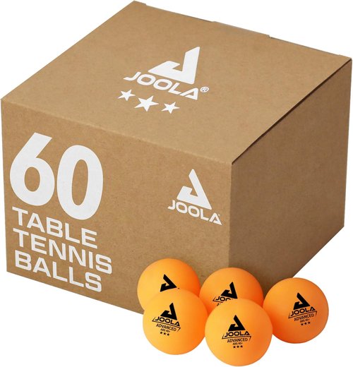 JOOLA 3 Star Table Tennis Balls - 40+mm Regulation Ping Pong Balls for Competition & Fun | 12, 60, or 120 Pack