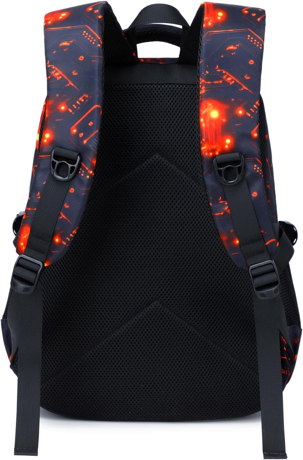 Skiennix Boys Backpack - Waterproof School Bookbag for Elementary & Middle Kids - 18 Inch, Red Game