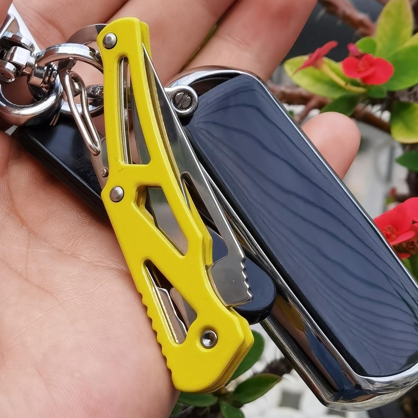 WWZJ 6 Colors Pocket Knife, Stainless Steel Folding Knife with Clip, Self-Defense Knife for Outdoor Survival, Everyday Carry and Gift