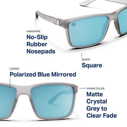 Blenders Eyewear Mesa – Polarized Sunglasses – Modern Wraparound Frames – 100% UV Protection – For Men & Women – Crossing Alaska