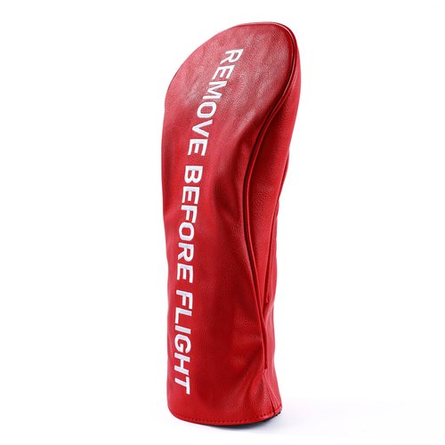 Golf Club Covers, Premium Leather Driver Headcover, Fairway Wood, 3 Wood, Hybrid, Fits Mallet Blade Putter Head Covers, Alignment Stick Cover, Headcovers Set (Driver)