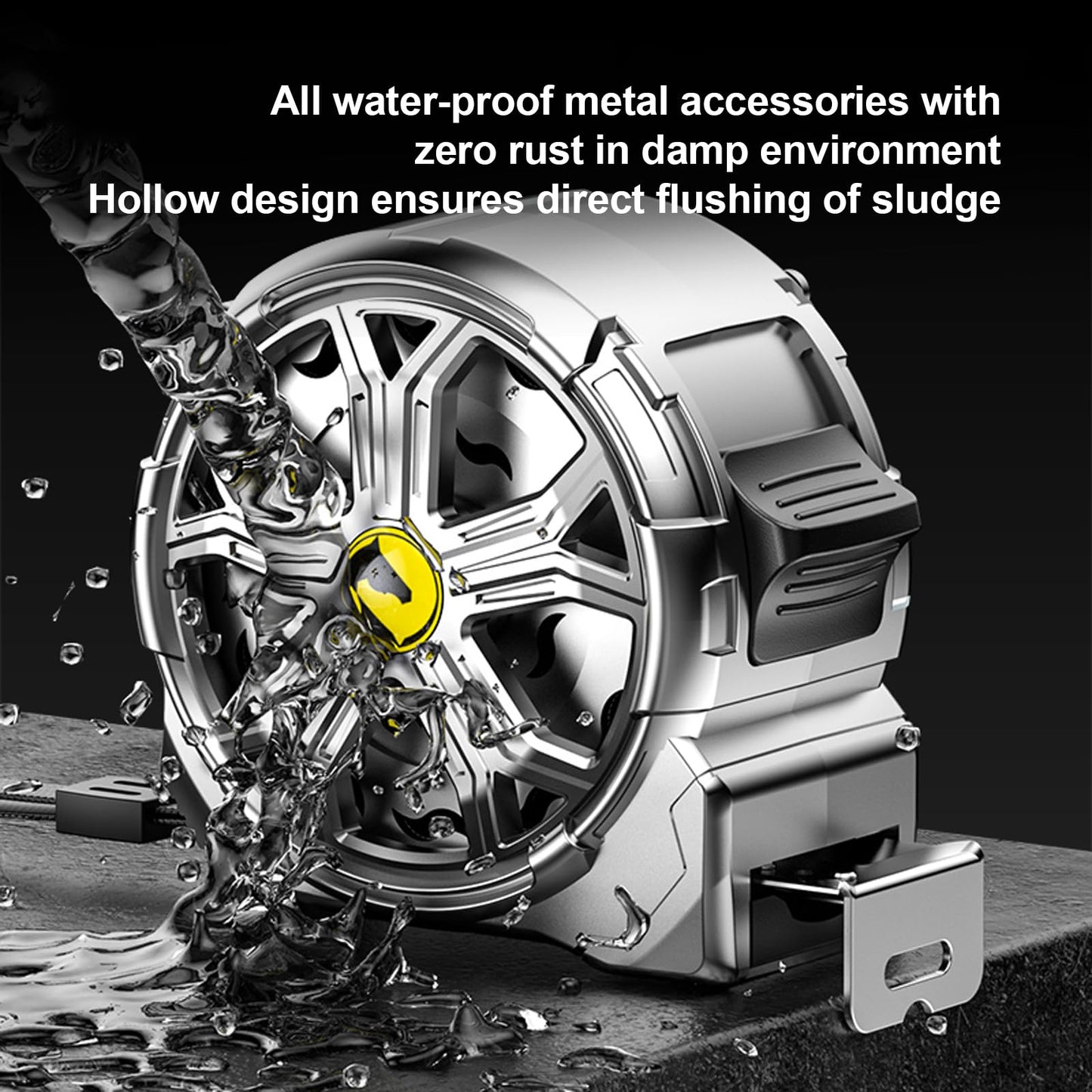 16ft Tape Measure, Stainless Steel Retractable Tape Measure, Waterproof & Rustproof Steel Measuring Tape with Hollow Design for Renovation, Construction, Carpentry (16')