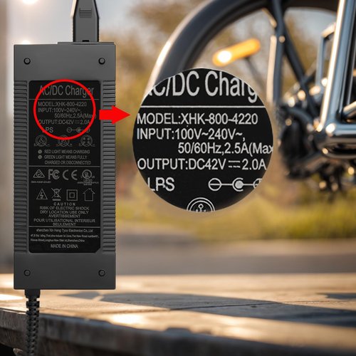 UL Certified 42V 2A Electric Scooter Charger for 36V Lithium Battery,for Gotrax,Jetson,Razor,Segway,Swagtron,Bird,Electric Bike Charger DC Connector 5.5mmx2.1 and 2.5mm