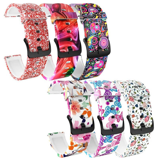 Compatible with Hero Band iii Bands 20mm Silicone Soft Quick Release Wristband Replacement Straps for Hero Band iii SmartWatch Band Women Men (SixColos-A)