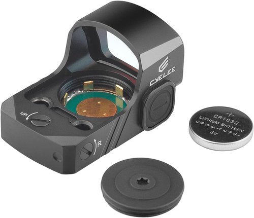 Cyelee Micro Green Dot Sight - 3MOA Reflex Sight for RMS/RMSc/407k/507k Footprint | Motion Activated Standby