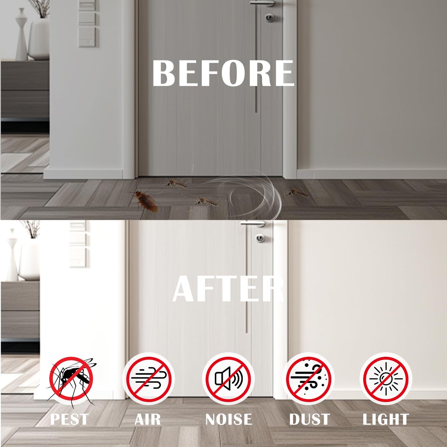 Black Foam Weather Stripping 1/4 Inch W x 1/8 Inch T,Single Sided Foam Tape for Door and Window，AC Seal,High Density Foam Insulation Strip,Soundproof and Closed Cell Weatherstrip 3 Roll(Total 50 Feet)