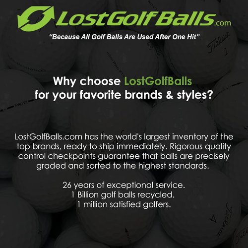LostGolfBalls e6 Golf Balls - Mint Condition AAAAA Quality | Recycled White Golf Balls for Best Value