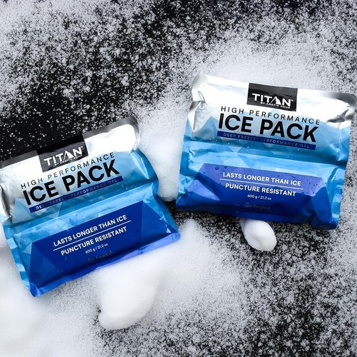 Arctic Zone Titan Deep Freeze Ice Pack - 600g High-Performance, Puncture-Resistant Cold Pack (2 Pack)
