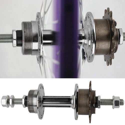 Rear Bike Axle Replacement, Bmx Front Wheel, 36 Hole Rear Hub, Freestyle Rear Bike Hub, Universal Bike 36 Holes 14t Rear Wheel Hub Solid Axle Metal Disc Rear Hub Bicycle Fittings