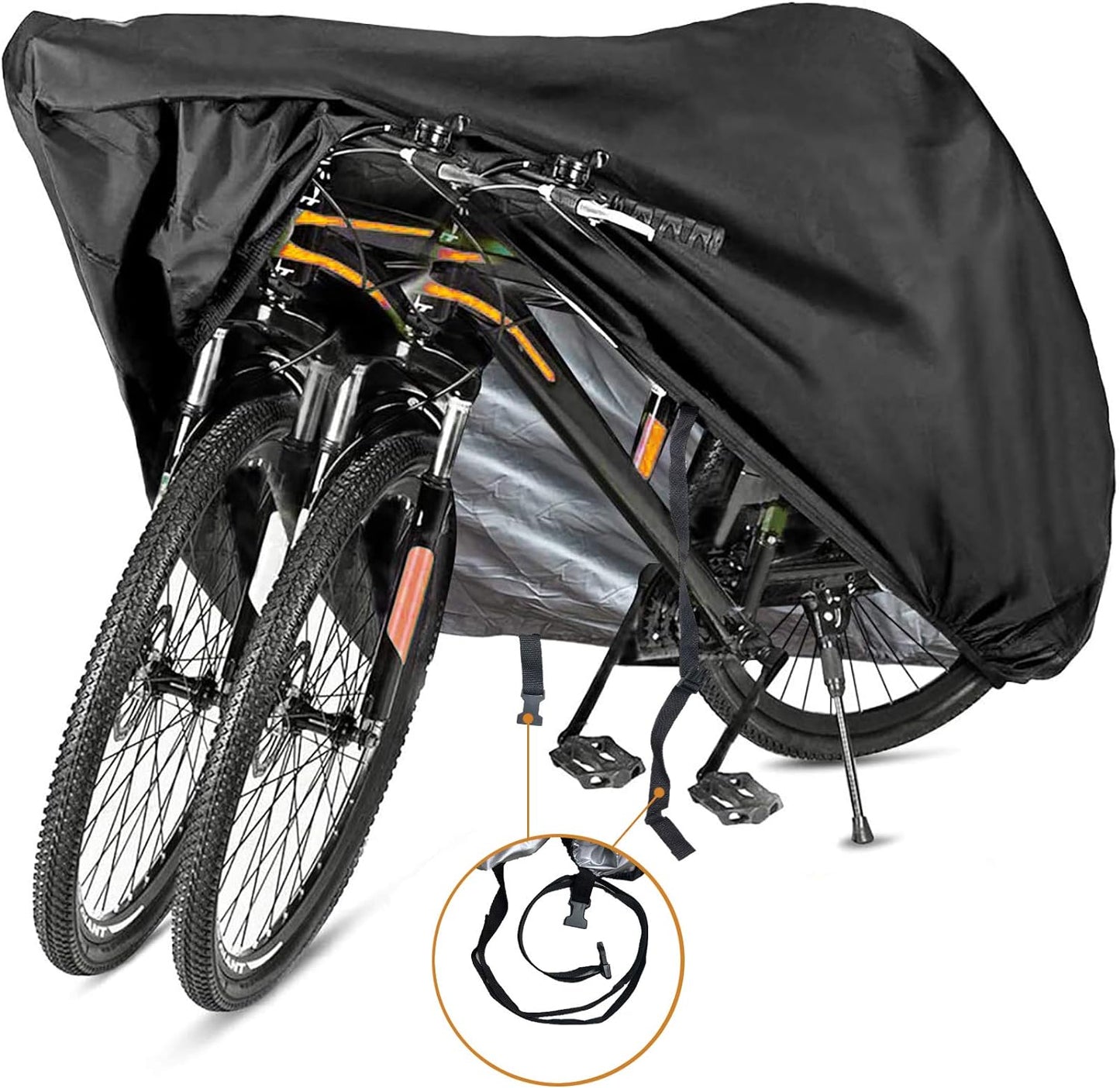 Szblnsm Bike Cover - Waterproof Outdoor Bicycle Cover for 1-3 Bikes | Heavy Duty 420D Ripstop Material