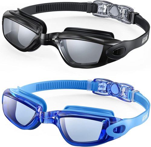 Aegend Swim Goggles - No Leak Design for Adults & Youth | 2-Pack Set for Ultimate Comfort
