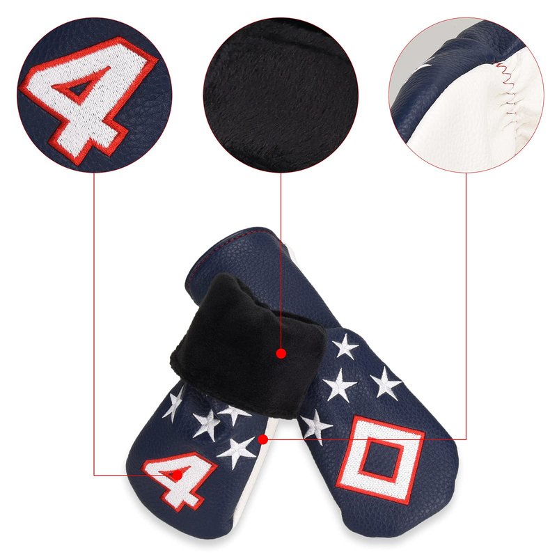 Craftsman Golf Blue and White Stars Hybrid Iron Head Covers (Not Custom)