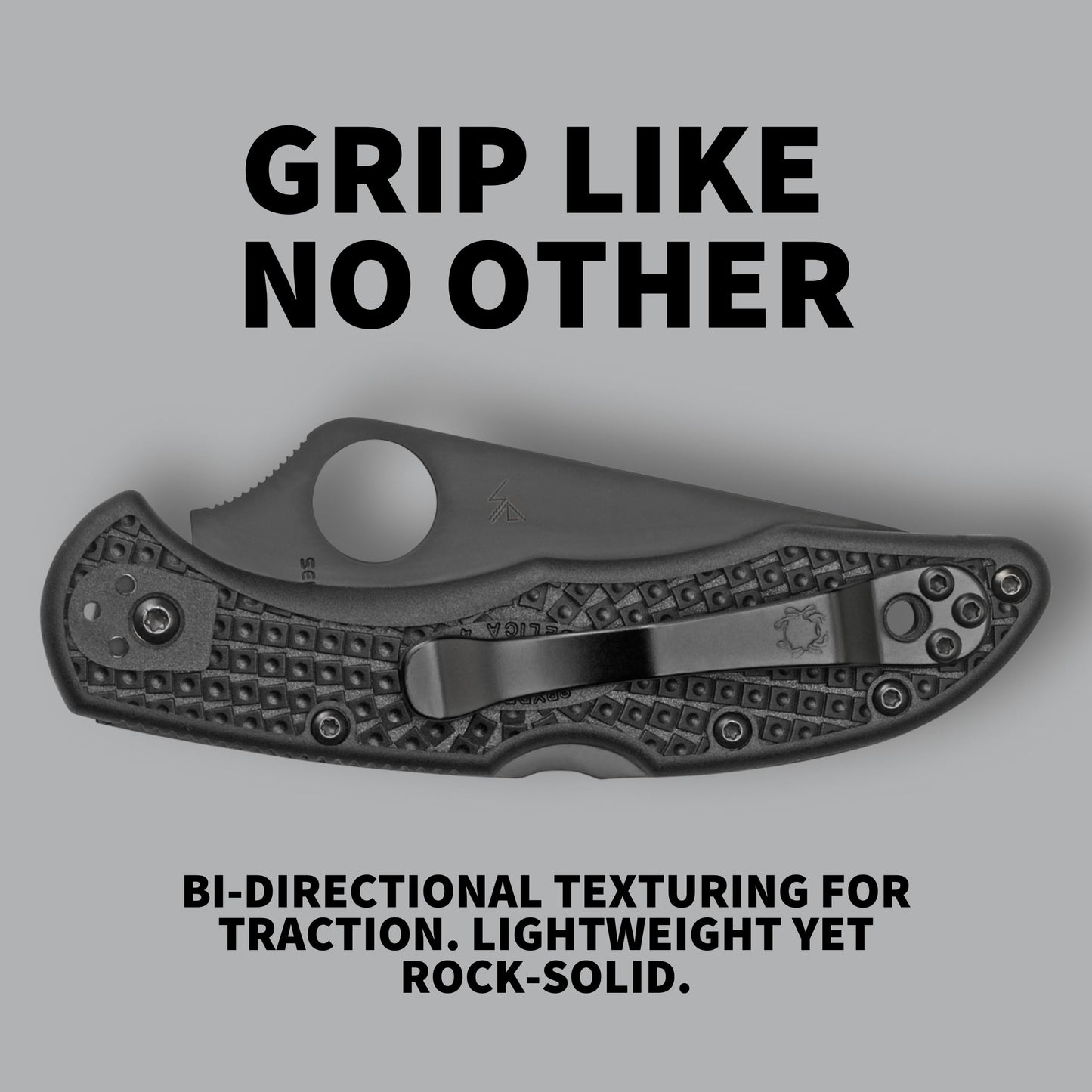 Spyderco Delica 4 Lightweight Folding Pocket Knife with 2" VG-10 Steel Blade and FRN Handle - EDC Knife for Men and Women, Perfect for Hunting, Tactical, Camping - CombinationEdge - C11PSBBK