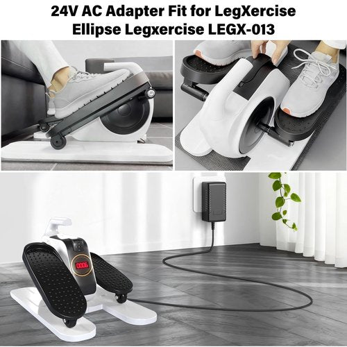 24V Leg Exerciser Charger Replacement Fit for LegXercise Ellipse Motorized Leg Assisted Movement, Power Cord AC Adapter Compatible with LEGXERCISE LEGX-013 LEGX013 Ellipse Automatic Leg Mover