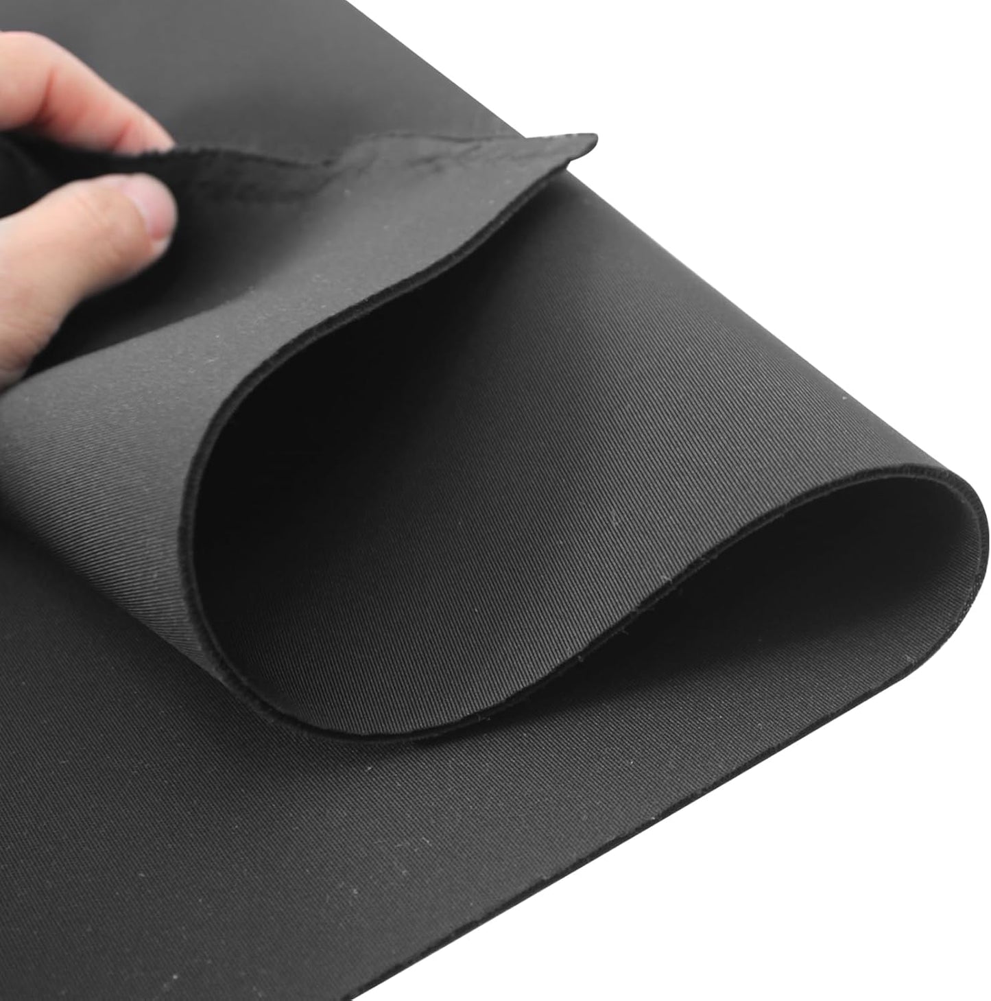 Scuba Knit Fabric - Neoprene Polyester Spandex for Skirts & Jackets - 63'' Wide in Black