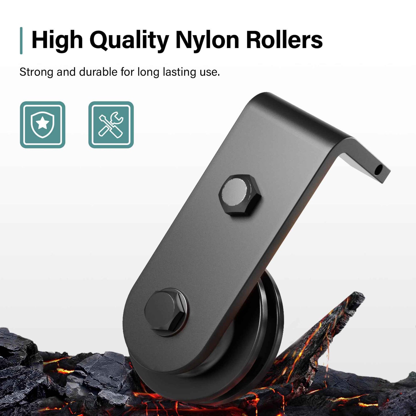 WINSOON Bifold Door Hardware for Closet: Heavy Duty Bi Fold Barn Door Hardware Kit - 72" Track Folding System for Max Four 17.5" Doors Panels 68" Opening - Slide Quietly, Doors Not Included