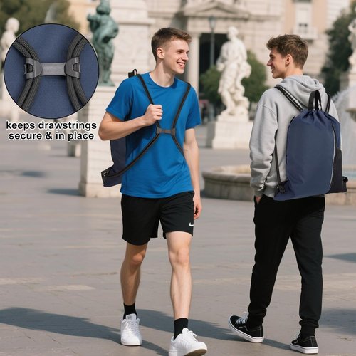 HOLYLUCK Drawstring Backpack - Versatile Gym Bag for Men & Women | Ideal for Beach & Sports