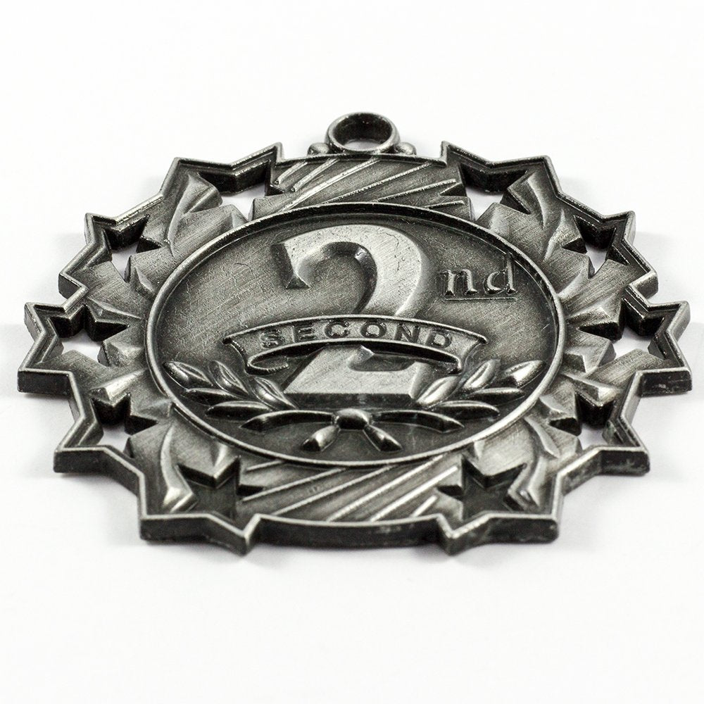 All Quality 1st 2nd 3rd Place Ten Star Award Medals - 3 Piece Set (Gold, Silver, Bronze) Includes Neck Ribbon (1 Pack)