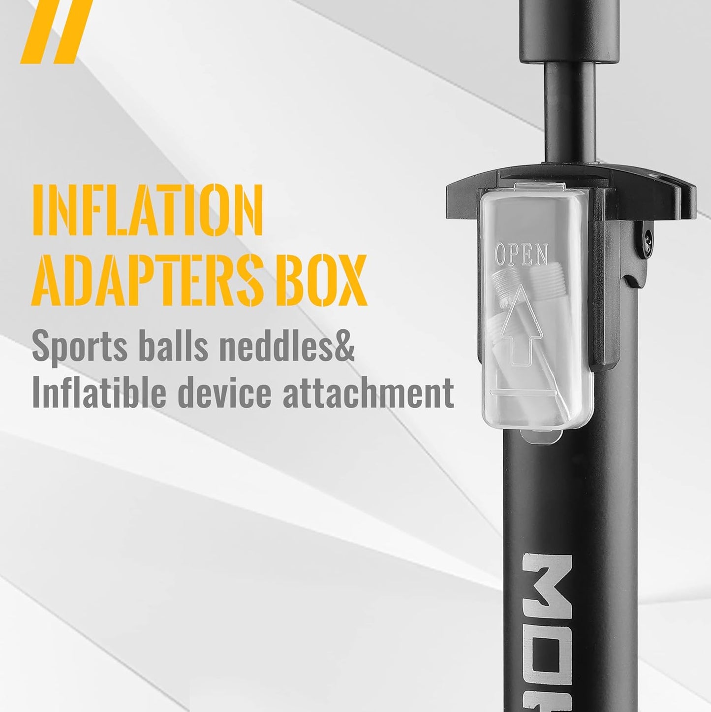 MOHEGIA Bike Floor Pump - High Pressure 160 PSI Air Pump with Gauge | Fits Schrader & Presta Valves