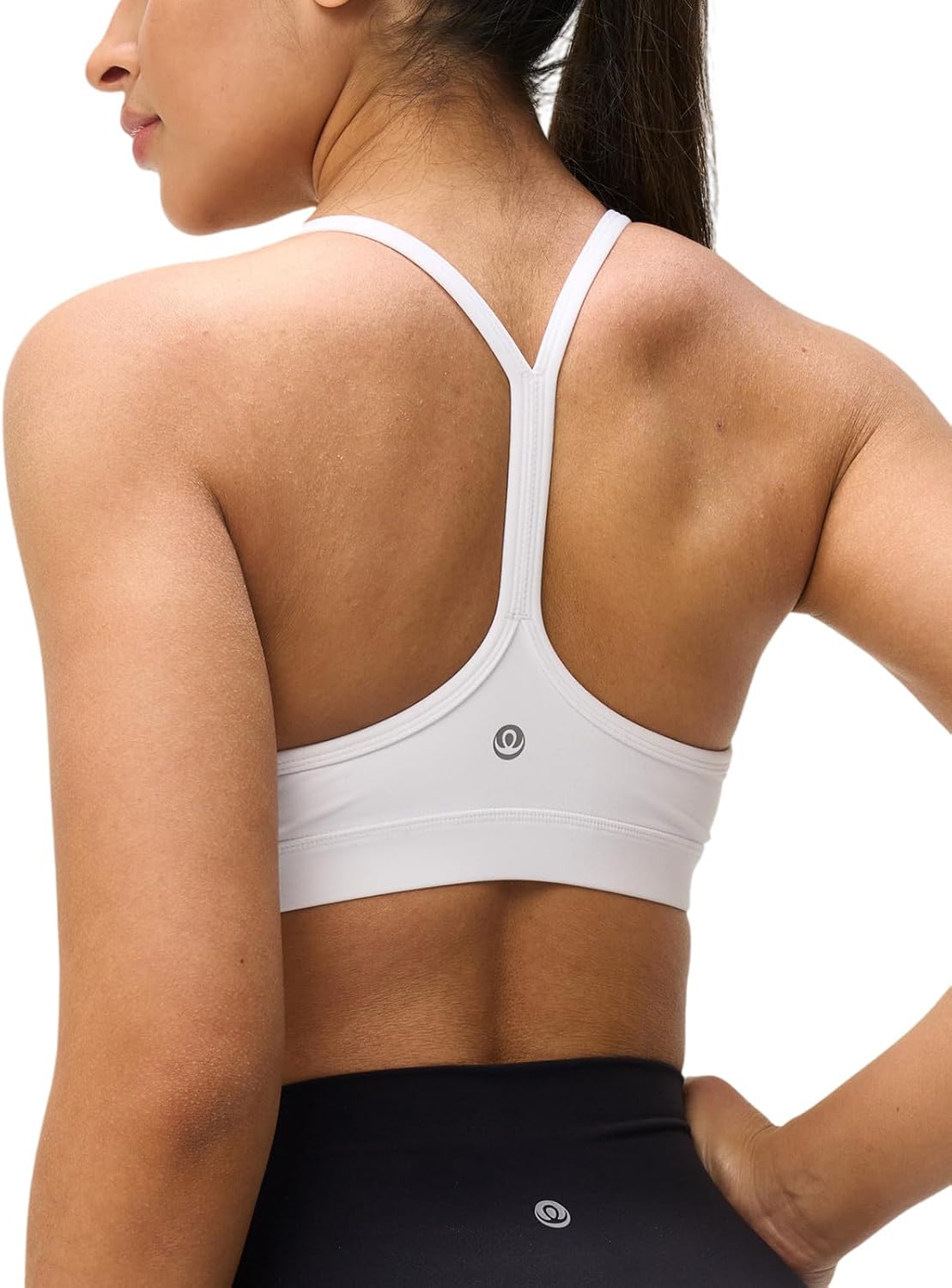 Skiennix Women's Y-Back Padded Sports Bra - Soft, Strappy U-Neck Design for Low Impact Workouts