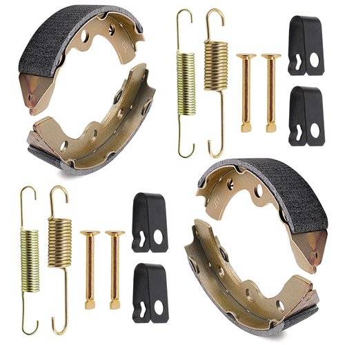 Roykaw Club Car Brake Shoe Pads and Spring Kit for DS 1995-Up & Precedent Golf Cart Models Replaces # 1018232-01,1018163-01 (2 Short & 2 Long)