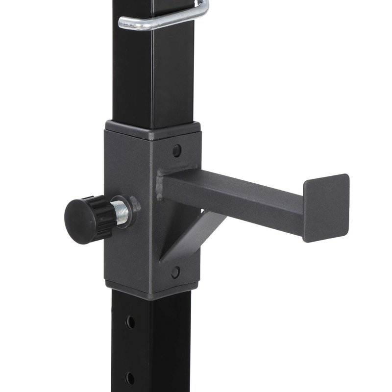 ANT MARCH Pair of Adjustable Height 45"-70" Professional Portable Dumbbell Racks Sturdy Steel Squat Rack Barbell Free Bench Press Stands Home Gym Load 660Lbs Dipping Station …