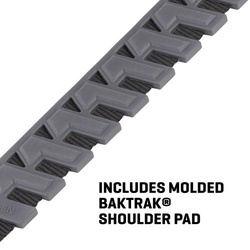 Allen Company Baktrak Traction Web 36″ Rifle Sling w/ 500lb‑Rated Swivels – Slim, Non‑Slip Pad - Black/Gray