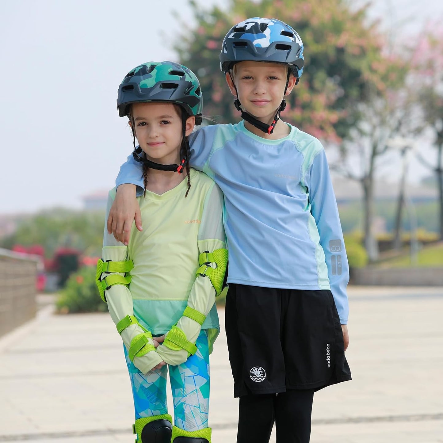 Skiennix Kids Bike Helmet - Adjustable Multi-Sport Safety Gear with Detachable Visor & LED Light | For Ages 3-12