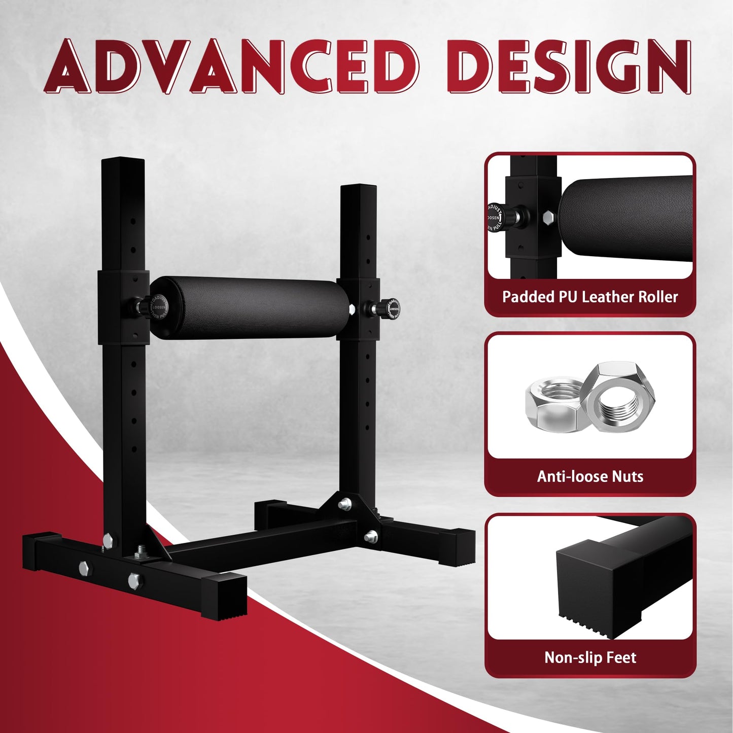 Fitvids Bulgarian Split Squat Roller, Black