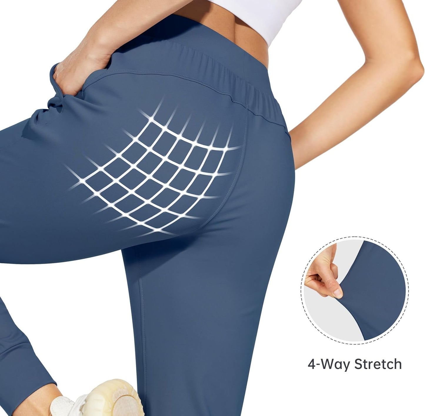 Willit Women's Joggers - Lightweight Athletic Sweatpants with Pockets for Running & Workouts | Casual Tapered Fit