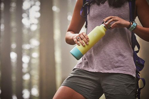 HYDRO FLASK - Standard Mouth Leak Proof Flex Cap - Leak Proof Cap with Honeycomb Insulation and Strap with Stainless Steel Pivots - BPA-Free and Toxin-Free - Watermelon