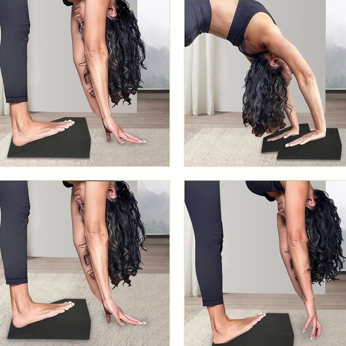 pack of 2 Slant board for Heel Elevated Squat Weightlifting Calf Stretcher Slant Board for Mobility Balance and Strength Performance
